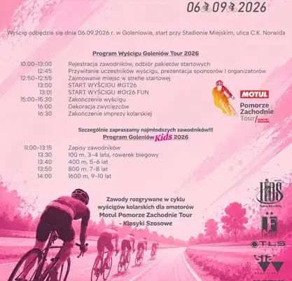 Goleniów Tour 2026: Kolarskie święto dla każdego – od dzieci po amatorów