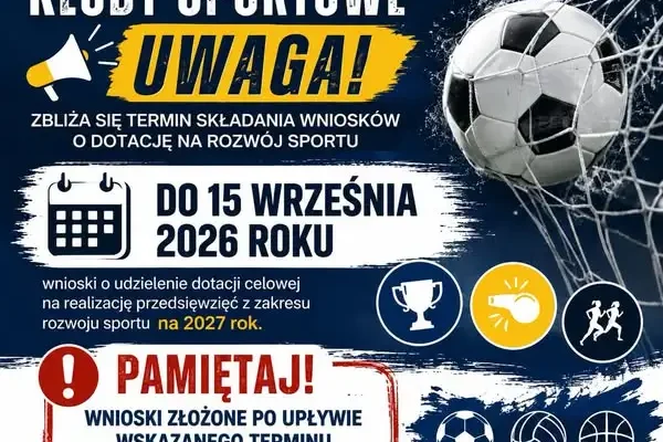Dotacje dla klubów sportowych w Nowogardzie – wnioski do 15 września