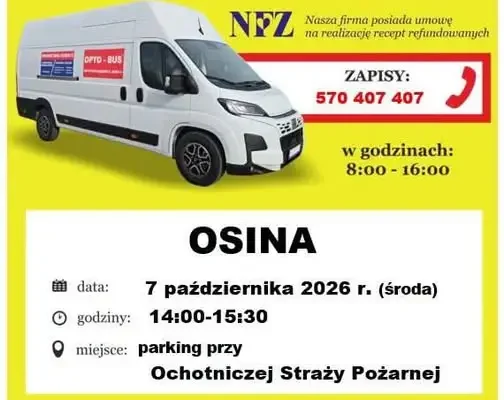 Bezpłatne badanie wzroku w Osinie – 7 października 2026