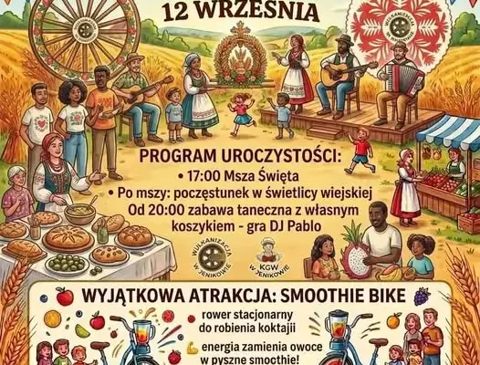 Dożynki w Jenikowie – program uroczystości i zabawa taneczna