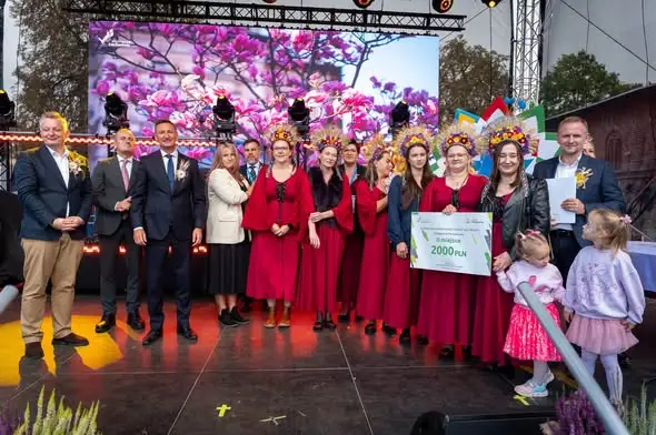 Węgorza i Kikorze z Gminy Osina nagrodzone na Dożynkach Wojewódzkich w Przelewicach
