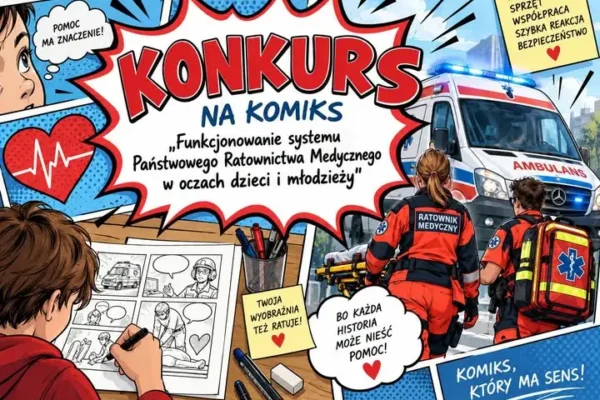 Konkurs na komiks o ratownictwie medycznym dla dzieci i młodzieży