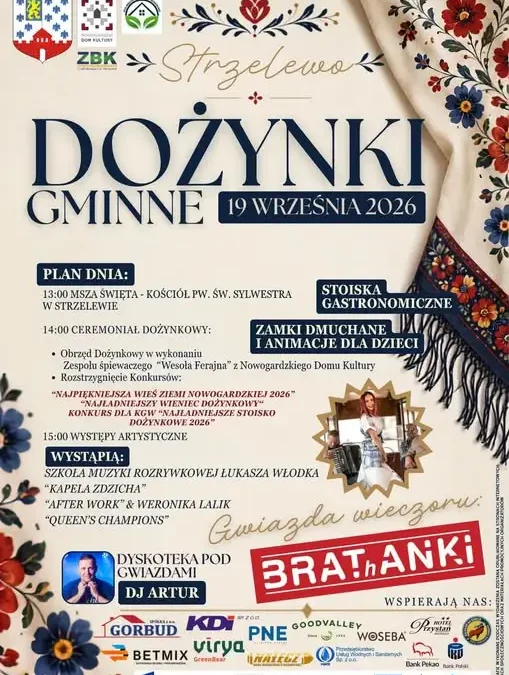 Dożynki Gminy Nowogard 2026 – święto plonów i wspólnej zabawy