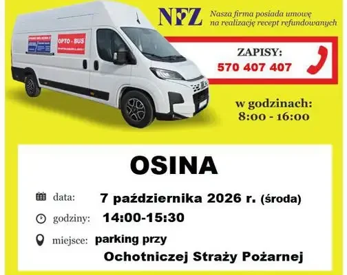 Bezpłatne badanie wzroku w Osinie – Opto-Bus już 7 października