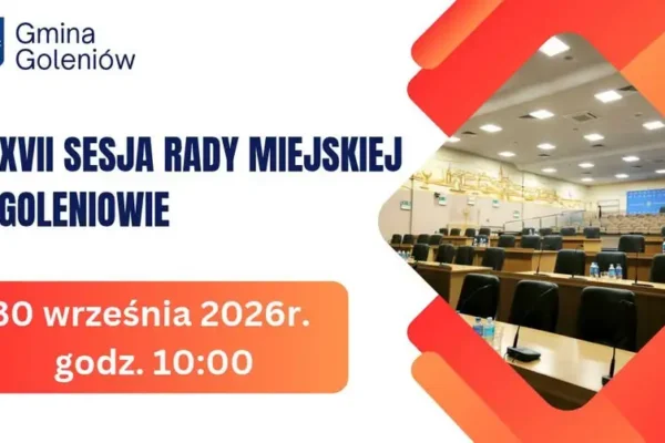 XXXVII sesja Rady Miejskiej w Goleniowie już w środę – transmisja online