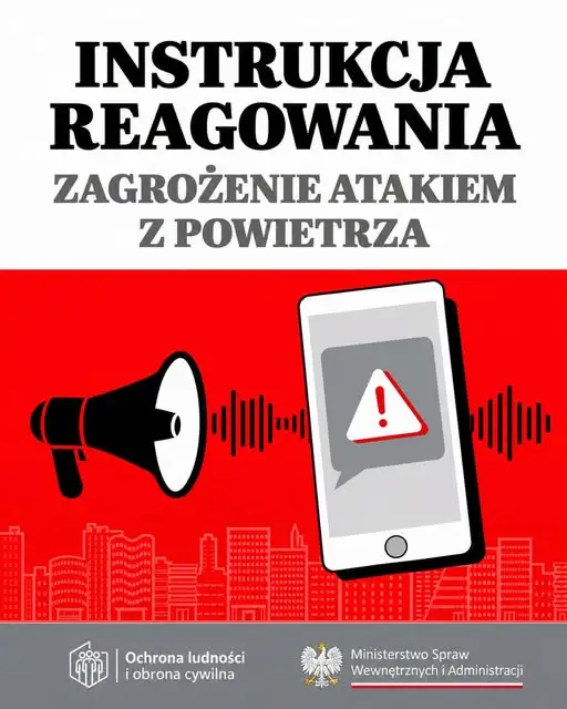 MSWiA publikuje instrukcję reagowania na atak z powietrza