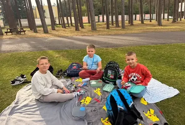 Piknik integracyjny klas 1a i 1b w SP1 Goleniów