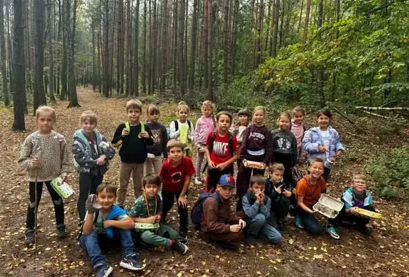 Jesienna wyprawa uczniów z Goleniowa do lasu