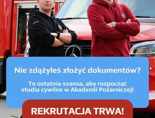Akademia Pożarnicza prowadzi rekrutację uzupełniającą – potrwa do 11 października